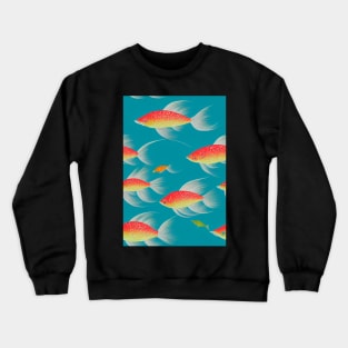 Fish pattern, a perfect gift for Anglers, Fisherman or any Nature Lover #4 Crewneck Sweatshirt